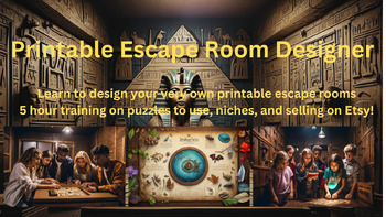 Preview of Printable Escape Room Designer, create your own escape rooms for fun or for sale