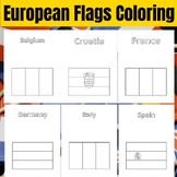 Printable European Flags Coloring Pages, European countrie