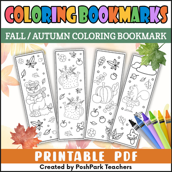 Free Coloring Bookmarks for Kids