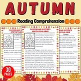 Printable Fall Reading Comprehension Passages - Fun Autumn