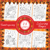 Fall and Thanksgiving Coloring Pages | 2022 Thanksgiving C