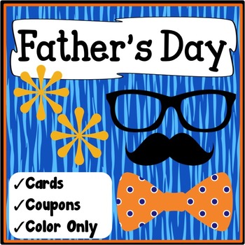Preview of Printable Father's Day Cards & Coupons {Father's Day Craftivity Gift Craft}