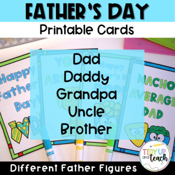 4 free printable Father's Day cards to color