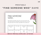 Printable "Find Someone Who" Game Bundle | Back to School,