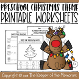 Printable Fine Motor Christmas Preschool Worksheets