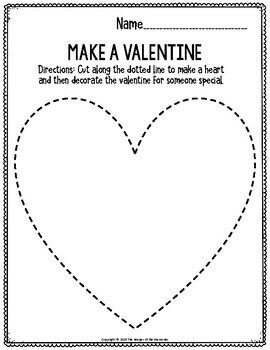 Printable Fine Motor Valentine s Day Preschool Worksheets TpT
