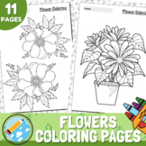 Printable Flowers coloring pages