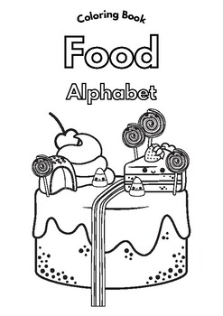 food alphabet coloring pages