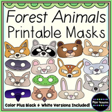 Printable Forest Animals Masks for Dramatic Play