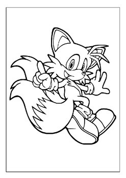 Coloring page - Miles Tails Prower