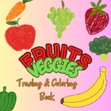 Printable Fruits and Vegetables Tracing & Coloring Pages f