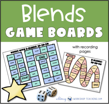 lide vejkryds En trofast Printable Game Boards Word Work With BLENDS Phonics Set 3 | TPT