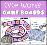 Printable Game Boards Word Work With CVCe Silent E Phonics Set 4