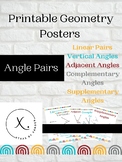 Printable Geometry Posters: Angle Pairs