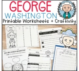 Printable George Washington Worksheets Craftivity Writing Craft