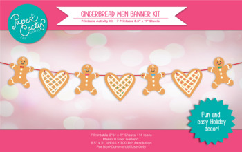 1. DYI Christmas Ornaments Kit - Gingerbread Man - Picture This