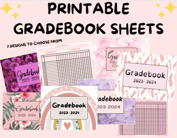 Preview of Printable Gradebook - Class List Template Data Collection FREE - REVIEW/FOLLOW