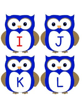 Printable Grammar Assorted Activities - Owl Letters Upper & Lower Case