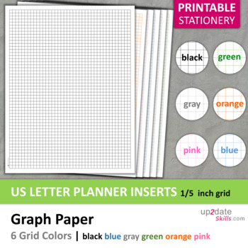 Preview of Printable Graph Paper | US Letter - 1/5 inch grid 40x52 squares per page