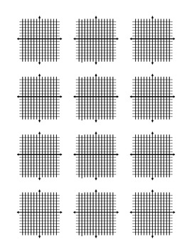 Preview of Printable Graph Paper and Coordinate Planes