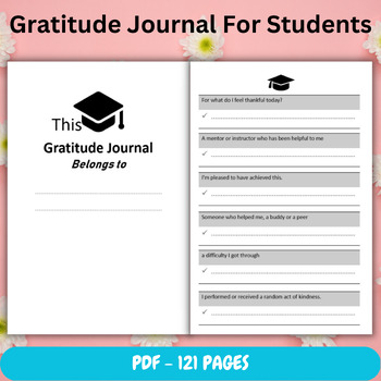 Printable Gratitude Journal For Students by Jinox Art Design | TPT