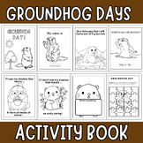 Printable Groundhog Day Activity Book, Groundhog Day Activ