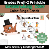 Printable Groundhog Day Bingo Cards for PreK-2nd Grade NO PREP