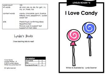 Printable Guided Reading Books- Level 8 DRA by Reading Girl XOXO