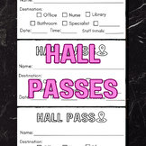 Printable Hall Passes with Checkboxes - Two Premade Sizes!