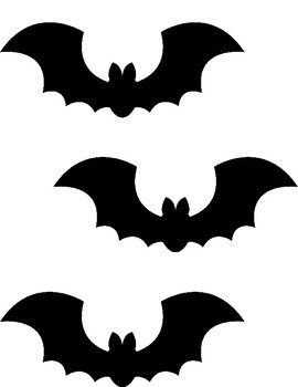 Printable Halloween Black Bat Images by HenRyCreated | TPT
