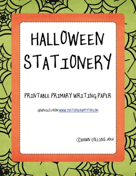 Preview of Printable Halloween Stationary