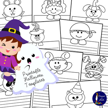 Printable Halloween Templates by Soumara Siddiqui | TPT