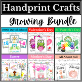 Handprint Crafts Growing Bundle, Printable, Keepsake Art f