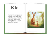 Printable Hands-On Uppercase, Lowercase Letter K Phonics Activity