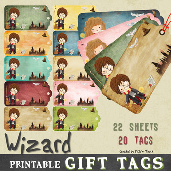 printable harry potter hogwarts themed gift tags by pickn teach