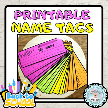 Printable Nametags Worksheets Teachers Pay Teachers