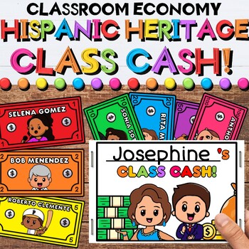 Preview of Printable Hispanic Heritage Figures Money Sheets & Coins for a Classroom Economy