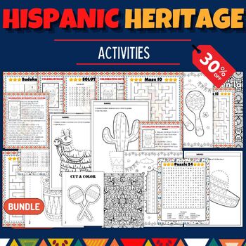 Preview of Printable Hispanic Heritage Month Día De Los Muertos Activities & Games