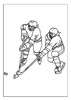 nhl hockey coloring pages