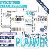 Printable Homeschool Planner 2024-2025 -- Updated Yearly -