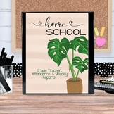 Printable Homeschool Planner, Grades Tracker, Attendance R