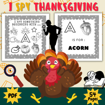 Preview of Printable I spy Fall Autumn Game - Fun Activity Coloring And Guessing Game
