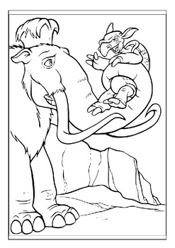 ice age 2 printable coloring pages