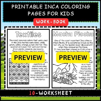 Preview of Printable Inca Coloring Pages For Kids