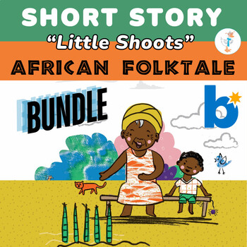 Preview of African Folktale Early Reading Comprehension BUNDLE-Booklets & Boom Cards™
