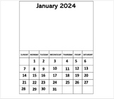 Printable Interactive Calendars 2024-2027