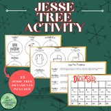 Printable Jesse Tree Ornaments to Color with Scripture and
