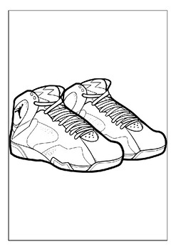 Printable Jordan Shoes Coloring Pages: Unleash Creativity for Kids
