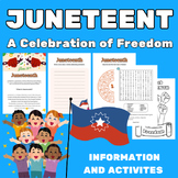 Printable June Holidays Worksheets: Juneteenth Information