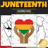 Printable Juneteenth Freedom Day Coloring Pages Sheets - F